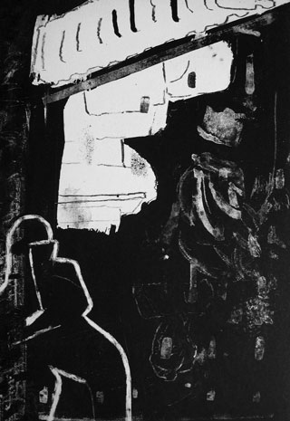 Gesa Foken private borders 2 Lithographie